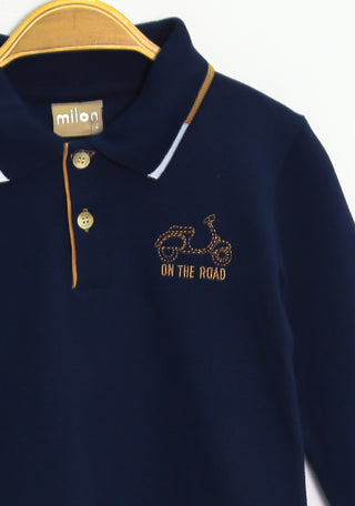 LONG SLEEVE POLO SHIRT