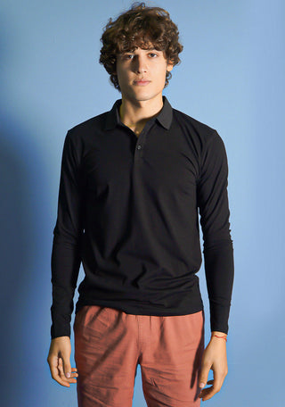 LONG SLEEVE POLO SHIRT